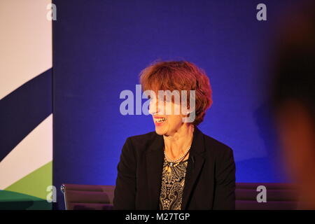 Prof Jacqueline McGlade speaking at the IP Week 2016 conference in the InterContinental Hotel, Park Lane, London, 16 Feb 2016 Stock Photo