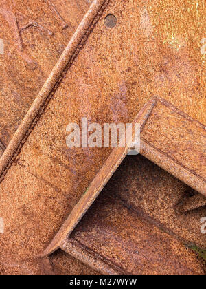 Full frame shot of rusty metal texture. Stock Photo