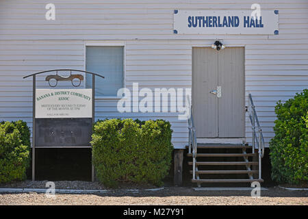 the banana and district community association Sutherland hall in Banana in queensland, australia Stock Photo