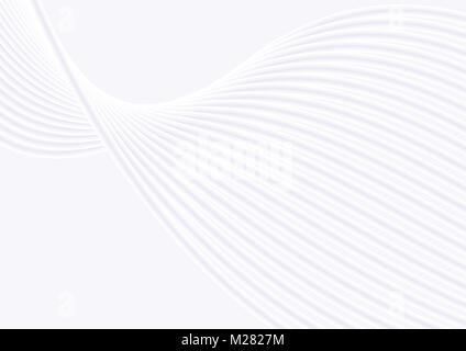 Abstract modern light waves and lines pattern. Vector grey futuristic template background Stock Vector