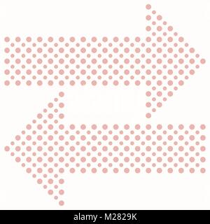 Fine Vector Dotted Arrows Stock Vector