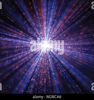 3D illustration. The Big Bang image concept. Explosion and origin of universe. Abstract background. Stock Photo