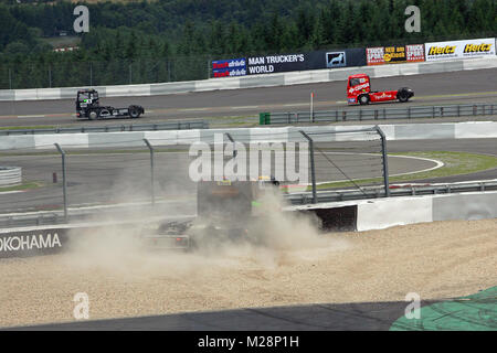 Renntrucks beim Truck-Grand-Prix auf dem Nürburgring am 13.07.2008 Stock Photo