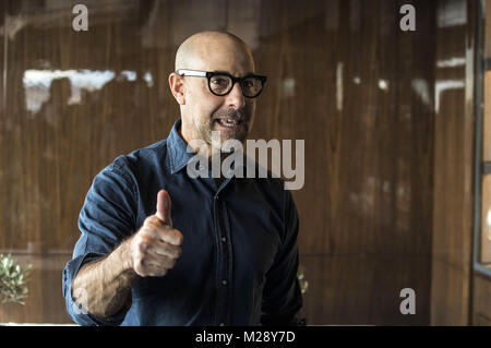 Rome, Italy. 5th Feb, 2018. Stanley Tucci attends the 'Final Portrait' photocall at Hotel Eden on February 5, 2018 in Rome, Italy. | Verwendung weltweit Credit: dpa/Alamy Live News Stock Photo