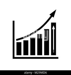 Infographic, chart vector icon Stock Vector
