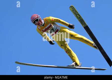 Severin Freund (WSV DJK Rastbüchl) beim Teamwettkampf - FIS Sommer Grand Prix Stock Photo