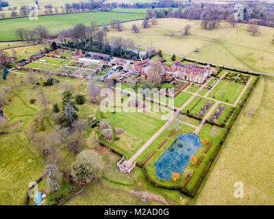 Godinton House & Gardens, Ashford, Kent Aerial view Stock Photo