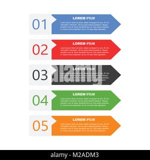 Infographic templates for business. Vector illustration on white background. Stock Vector