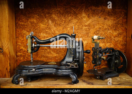 Old sawing machines Stock Photo