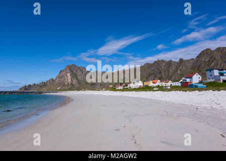 Bleik village, Lofoten Islands, Norway Stock Photo - Alamy