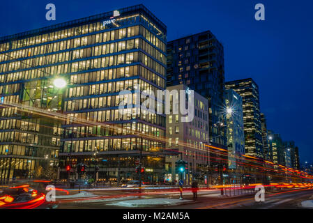 The barcode, a new business district in central Oslo Norway Stock Photo