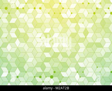 green medical molecules connection background vector Stock Vector