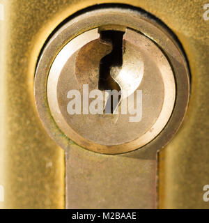 Close up of a keyhole Stock Photo