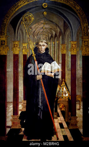 St Benedict unknown artist 15/16th-century Spanish - Flemish Style