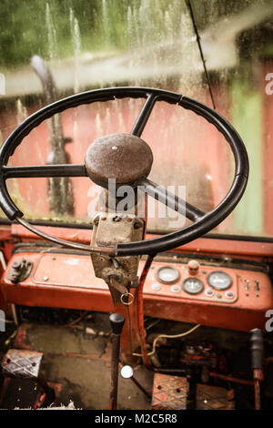 Old tractor, Agricultural Machinery, Equipment Stock Photo