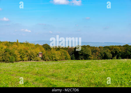 Hiking area Rotenfels, the highest steep face north of the Alps, Bad Kreuznach, Rhineland Palatinate, Germany Stock Photo