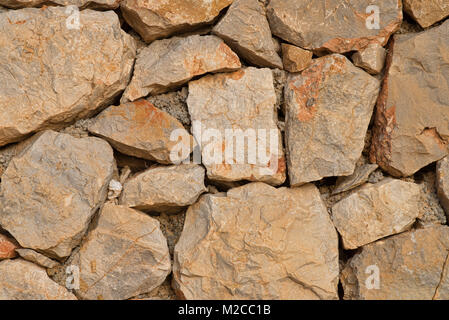 Full frame take of a rough masonry wall Stock Photo