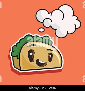 Cute toast bread cartoon character isolated on white background vector illustration. Funny positive and friendly bakery pastry emoticon face icon. Stock Vector