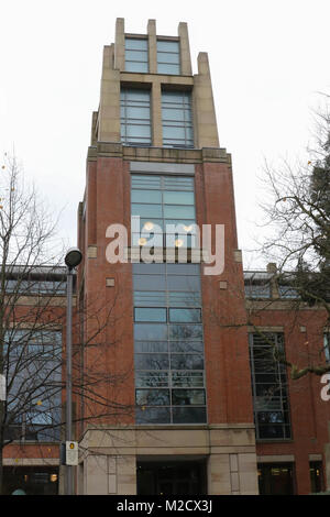 Qub Library Queen’s University Belfast The McClay Library Tower viewed through the ...