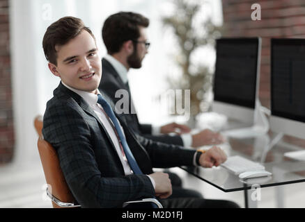 portrait of business man in office Stock Photo