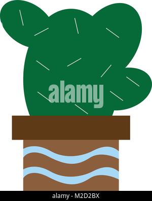 Cartoon cactus icon Stock Vector