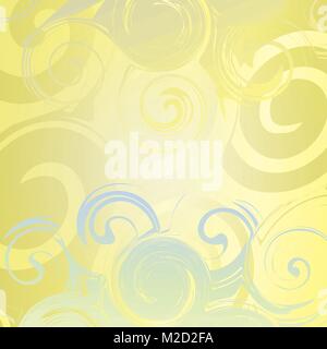 Abstract Orange background with circles from monograms. Stock Vector