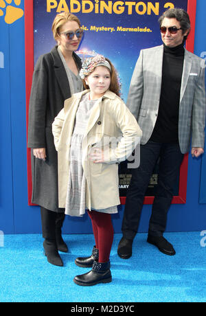 'Paddington 2' - Premiere at the Regency Village Theatre  Featuring: Lou Diamond Phillips, wife Yvonne Boismier Phillips, daughter Indigo Sanara Phillips Where: Los Angeles, California, United States When: 06 Jan 2018 Credit: Adriana M. Barraza/WENN.com Stock Photo