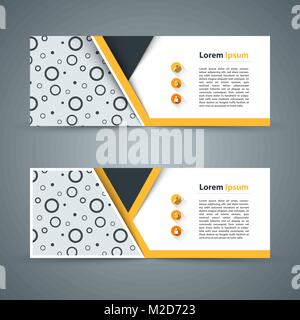 Paper banner - business infographic. Stock Vector