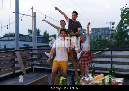 Youth gathering Stock Photo