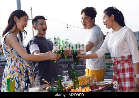 Youth gathering Stock Photo