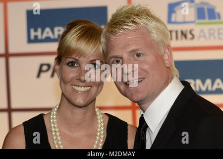 Guido CANTZ mit Frau Kerstin bei der Verleihung des Live Entertainment Awards LEA in der Festhalle in Frankfurt am 20.03.2012 Stock Photo