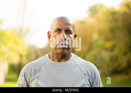 Fit African American man. Stock Photo