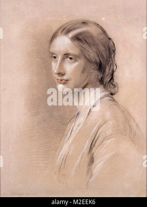 Josephine Butler in 1851, portrait by George Richmond. Josephine Elizabeth Butler, nee Grey; 13 April 1828 - 30 December 1906 was an English feminist and social reformer in the Victorian era. Stock Photo