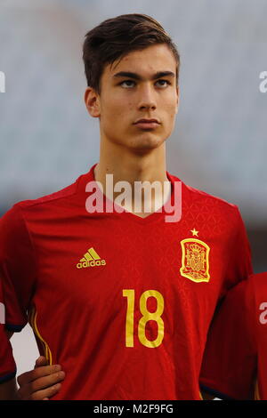 Maspaloms, Spain. 31st Jan, 2018. Pedro Ruiz (ESP) Football/Soccer : Under-19 International Tournament '44th Copa del Atlantico' match between Spain 4-0 Canarias at the Estadio Municipal de Maspalomas in Maspaloms, Spain . Credit: Mutsu Kawamori/AFLO/Alamy Live News Stock Photo