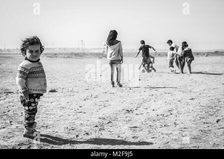 China. 7th Feb, 2018. Life of Syrian refugees living in border of Jordan and Syria. These photos of refugee were taken by a young Chinese photographer born in 1990s. Credit: SIPA Asia/ZUMA Wire/Alamy Live News Stock Photo