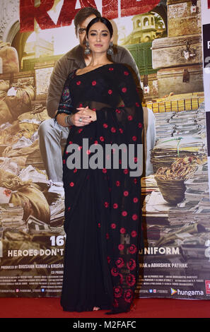 Mumbai, India. 6th Feb, 2018. Indian film actress Ileana D'Cruz pose during trailer launch of her upcoming film Raid at PVR Juhu in Mumbai Credit: Azhar Khan/SOPA/ZUMA Wire/Alamy Live News Stock Photo