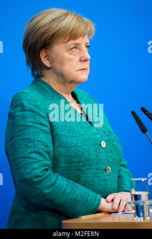 Berlin, Germnay. 07th Feb, 2018. Angela Merkel, German Chancellor and ...