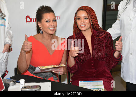 New York, USA. 6th February 2018. Vanessa Williams, Jillian Hervey Credit: Erik Pendzich/Alamy Live News Stock Photo