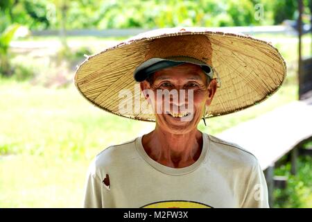 Local tribal man, Mulu Sarawak Stock Photo