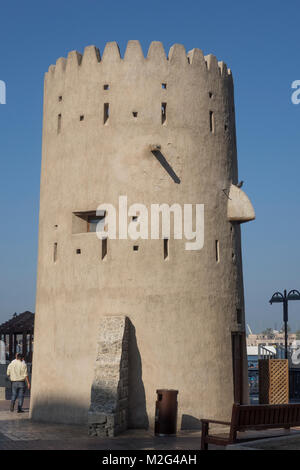 United Arab Emirates, Dubai, Bur Dubai tower Stock Photo