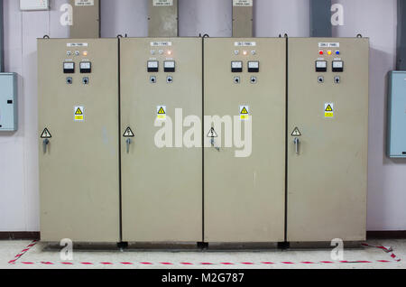 The Control cabinets - All industrial and  manufacturers Stock Photo