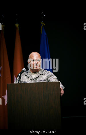 Speakers presenting for the Texas Adjutant General's Strategic plan role out at the NGAT/Joint Conference on Mar. 27, 2010 in Austin, Texas (U.S. Air National Guard photo Staff Sergeant Eric Wilson) 100327-F-2973W-015.jpg by Texas Military Department Stock Photo