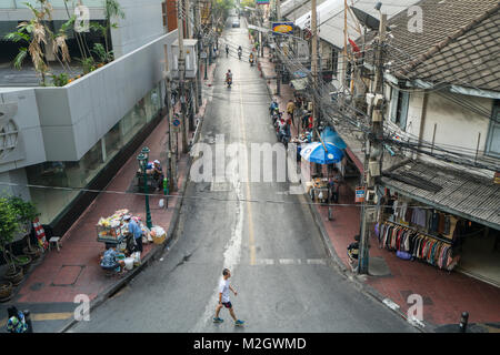 life on a street in the suburbs of Bangkok, Thailand Stock Photo