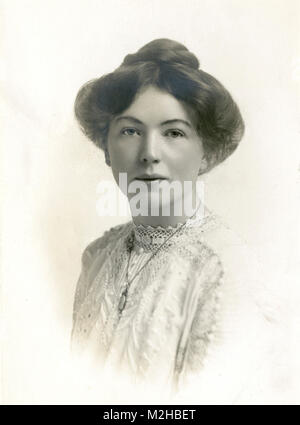 Dame Christabel Harriette Pankhurst, (1880 – 1958), British suffragette, co-founder of the Women's Social and Political Union Stock Photo