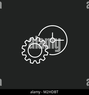 Document vector icon. Project management flat illustration. Stock Vector