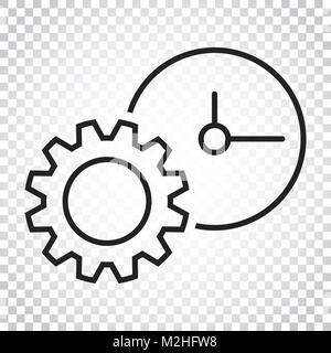 Document vector icon. Project management flat illustration. Simple business concept pictogram on isolated background. Stock Vector