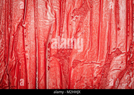 Red bumpy wall stucco texture background, crumpled leather imitation Stock Photo