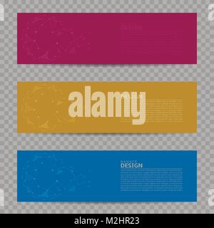 Banner design background set Stock Vector