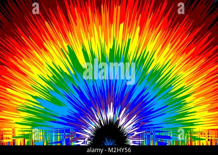 Rainbow - abstract colorful vector pattern Stock Vector
