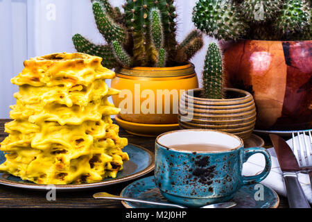 Lithuanian Traditional Sakotis Cake Stock Photo